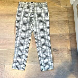 Mint Condition!! Blue and white plaid pants from Banana Republic! Size 2!!